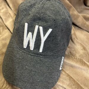 Gray WYOMING Home Free Baseball Cap White Embroidery